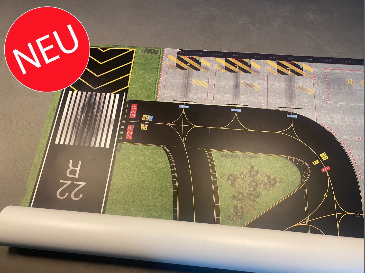 Flughafen / Airport Matte, 2x1 Meter! 1:500 FULLSIZE-DIORAMA
