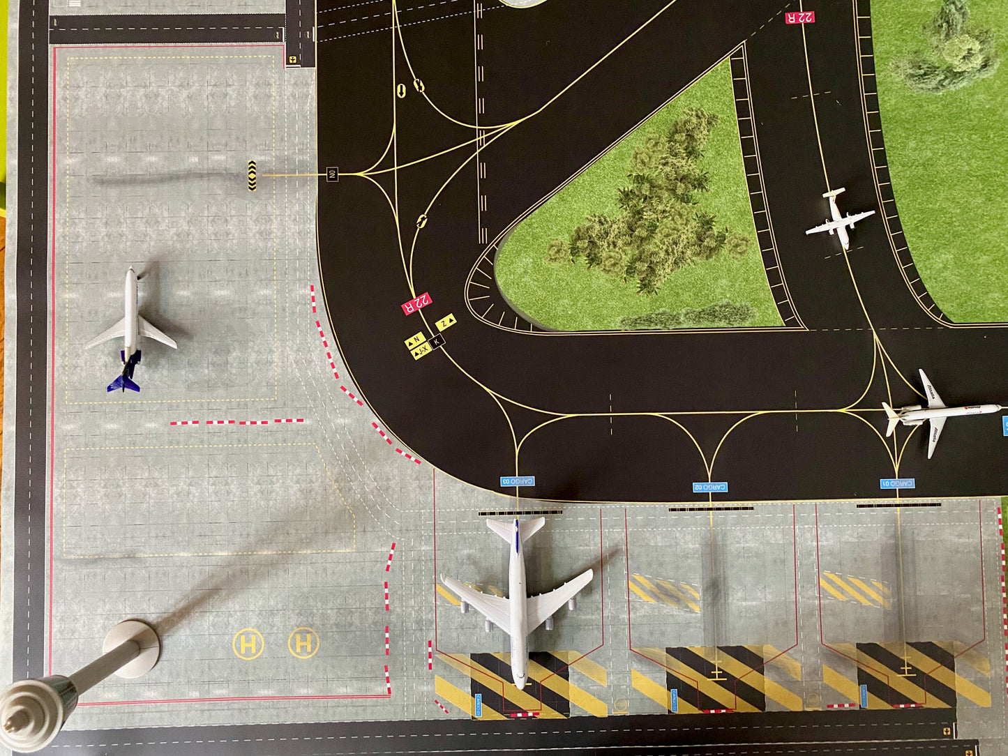 Flughafen / Airport Matte, 2x1 Meter! 1:500 FULLSIZE-DIORAMA