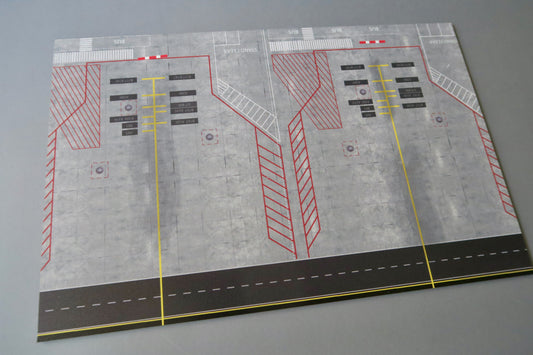 "Double VIP Parking Spot" Parkposition Airport 1:500 Diorama. Z.B. für Herpa Modelle