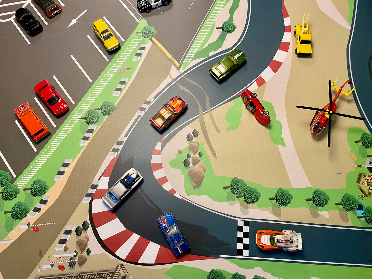 Cars! Riesige Spielmatte - z.B. für Matchbox, Hot Wheels, Siku 2x1m! Realistisch