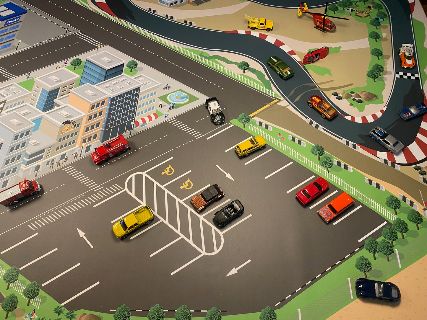 Cars! Riesige Spielmatte - z.B. für Matchbox, Hot Wheels, Siku 2x1m! Realistisch