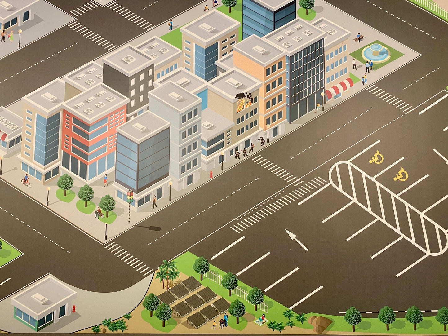 Cars! Riesige Spielmatte - z.B. für Matchbox, Hot Wheels, Siku 2x1m! Realistisch